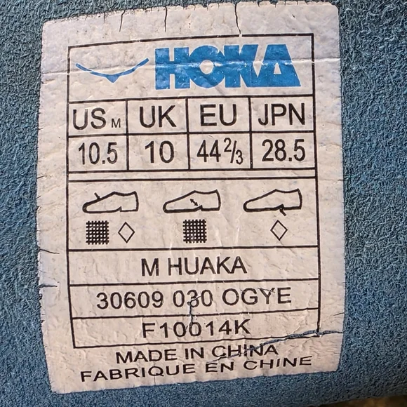 Hoka One One Running Shoes Mens Size 10.5 Yellow Green Orange Blue Huaka Trail - Picture 8 of 8